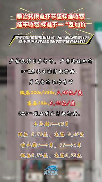 坚决维护人民群众和经营主体合法权益#电费 #电费价格