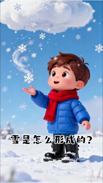 少儿百科《雪是怎么形成的》#上热门 #儿童动画 #启蒙早教 #儿童百科 #育儿教育 @DOU+小助手