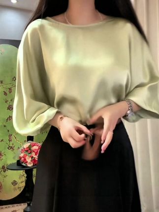 【古蒂歌品牌】简约高级感衬衣女夏季新款七分袖时尚圆领小衫A282#显瘦遮肉#休闲洋气#气质减龄#高级感穿搭 #时尚百搭