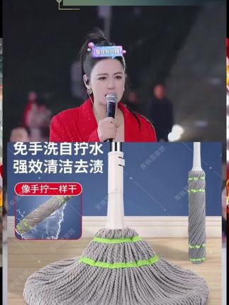 干湿两用大号墩布懒人拖地神器新款家用拖把吸水拧水旋转拖把#唐艺好物 #唐艺推荐 #拖把 #干湿 #神器