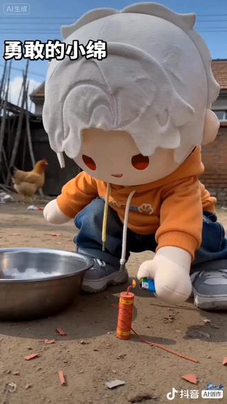 孩子还小,总是很皮的(❁´ω`❁)#秦彻 #棉花娃娃 #春节 #深空浓情蜜意创意大赏 #恋与深空