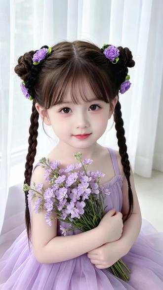 六一给女儿这样扎丸子头也太可爱啦#儿童编发#编发教程 #头饰发饰#丸子头 #小女孩发型简单扎法 @DOU+小助手 @DOU+好生意