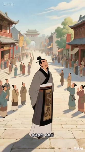 叶公好龙的成语故事。#叶公好龙 #成语故事