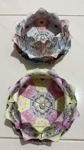 掌心五福.双层莲花🪷 #美月的天地
#莲花折纸
#折纸教程
#莲花折纸教程🌸
#我爱折莲花