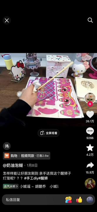 是谁收到了好龟龟亲手做的#醒狮灯笼