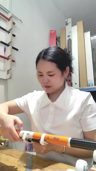 手竿改谷麦竿,滑漂竿#前打竿改制 #谷麦逗钓