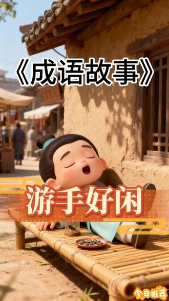 #创作灵感 #游手好闲 ——专形容那些瞎晃荡不干活的人!小小故事,教会你做人的道理#成语故事 #寓言故事 #育儿教育