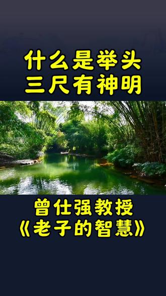 曾仕强教授《老子的智慧》什么是举头三尺有神明?
#曾仕强教授#国学文化#传统文化#人生感悟#易经智慧@抖音