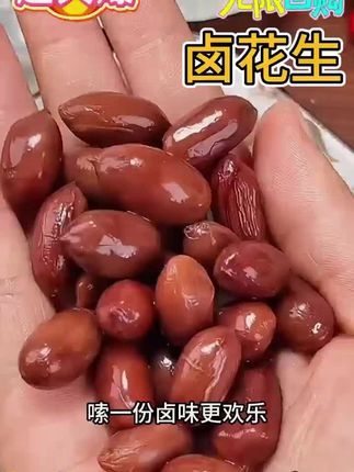 两包两斤卤煮花生带壳卤五香盐水香辣花生零食啤酒零食下酒菜#水煮花生 #下酒菜 #卤煮花生#开袋即食
