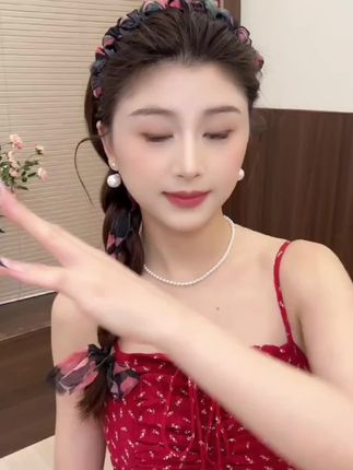 @浩浩好物 #发箍这样戴好美 #头饰搭配 #夏季新款碎花飘带发箍 #发箍