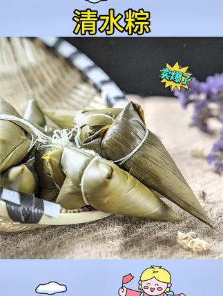#清水粽 #粽子 #清水粽子 luochunyan/罗春燕湖北洪湖原味清水纯糯米粽子白米小粽子#生鲜好物 #糯米粽子