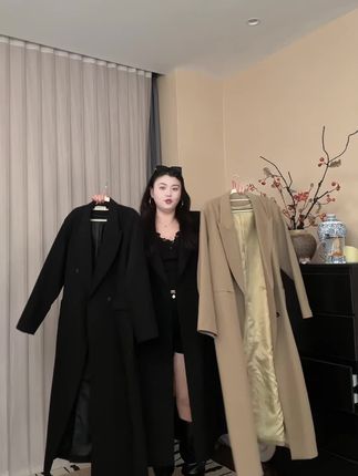【小稳定制】大码春季长款西装外套女韩版胖mm宽松正肩长款酷飒风衣#休闲外套#百搭外套#潮流外套#西装外套#宽松外套