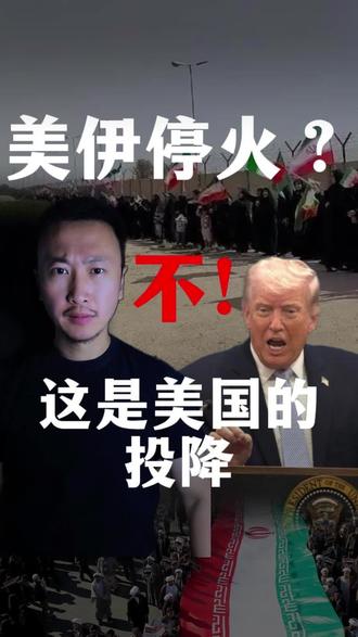 美伊停火,伊朗怂了?不!是美国战败! #美国 #伊朗 #特朗普 #以色列 #莎言莎语