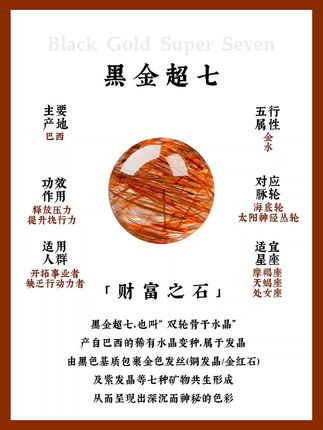 #天然2.7mm左右黑金超七散珠半成品长度39cm左右可DIY做戒指锁骨链