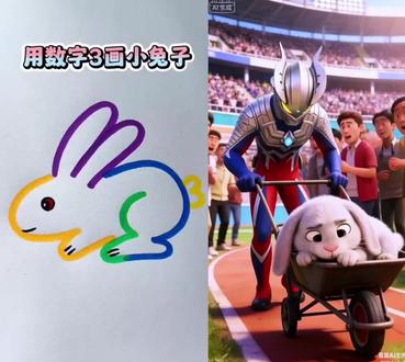 贝利亚和赛罗赛跑#奥特曼#奥特曼儿童动画片 #奥特曼打怪兽 #简笔画 #简笔画教程