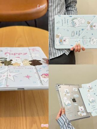 妙品蓝色小狗适用荣耀平板9保护套MagicPad2笔槽GTPro防摔12.3寸#平板保护壳 #平板保护套 #ipad保护壳 #数码配件