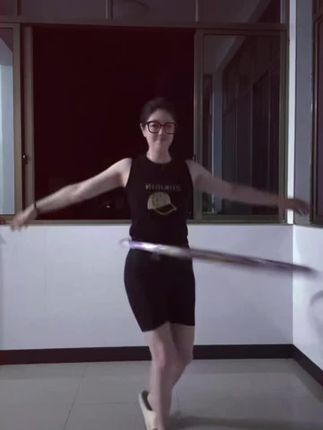 金鸡独立#呼拉圈 哈哈哈