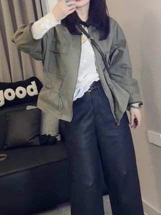 #高级感穿搭 #外套穿搭 #短款外套#早秋款搭配 #夹克外套