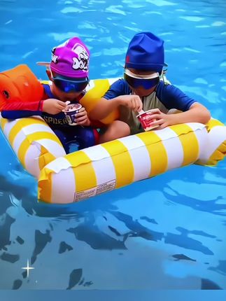 #夏日玩水 #充气浮 游泳圈浮床充气浮排躺椅水上漂浮小孩神器坐圈创意玩具#玩水装备#玩水乐趣 #水上狂欢