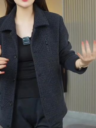 春秋季夹克男士修身潮流时尚翻领雪尼尔外套休闲短款加厚上衣百搭#夹克外套 #百搭外套 #时尚外套
