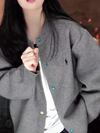 【重磅开衫2斤重-4级抗起球】男女同款针织开衫外套 极简风#针织衫 #穿搭 #秋装 #外套