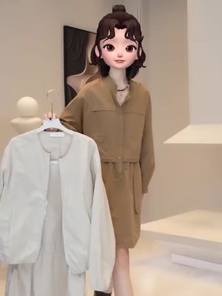 早春时尚一整套女装2025新款韩版百搭宽松外套显瘦吊带裙两件套潮#吊带裙 #吊带裙两件套 #两件套 #吊带裙女 #百搭吊带裙