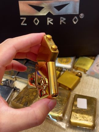 24K镀金款十二生肖打火机佐罗原厂工艺打火机#高端大气 #打火机 #送男友的礼物 #送老公的礼物