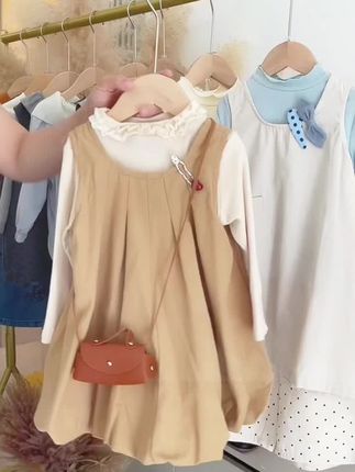 女童花苞韩版两件套连衣裙春秋2025秋季新款儿童洋气宝宝套装超萌#女童套装 #韩版穿搭 #两件套 #宝宝套装 #连衣裙
