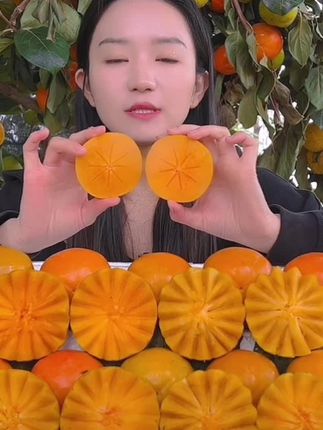 山西阳丰巧克力脆甜柿子新鲜当季水果冰糖心柿子脆甜多汁#脆甜柿子#柿子#好吃#水果