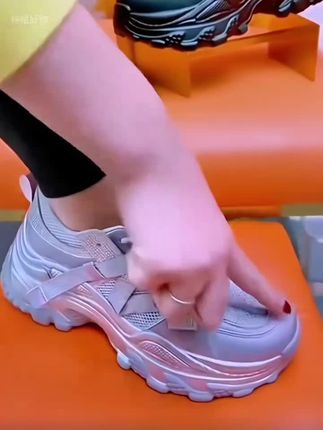 #厚底增高老爹鞋女2025春夏新款是百搭不闷脚运动鞋透气轻便休闲鞋#厚底老爹鞋#老爹鞋#休闲运动鞋#增高老爹鞋