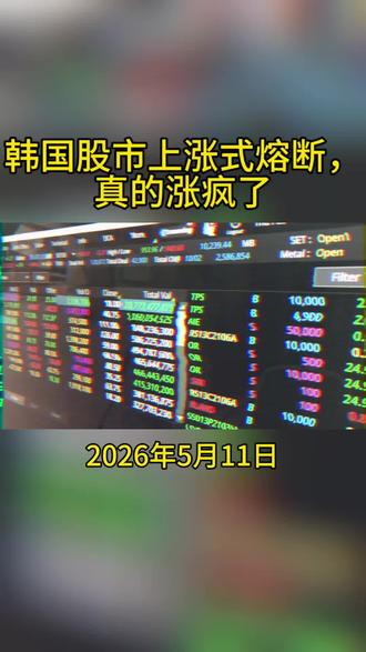 韩国股市上涨式熔断 #韩国股市 #三星电子