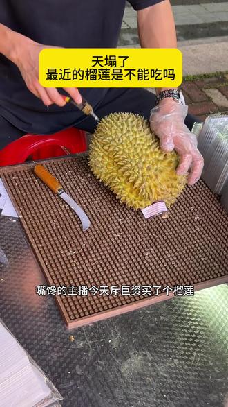 一个爱吃榴莲的女孩轻轻碎了 有没有好心人告诉我为什么会这样 #开榴莲 #开榴莲就像赌人品 #榴莲刺客