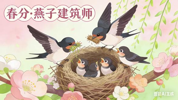 《节气·春分——燕子建筑师》亲子陪伴·睡前故事#今日热点 #上热搜 #每日分享 #原创视频 #助手抖音