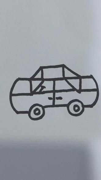 用王和八画小汽车#简笔画 #一起学画画#亲子简笔画 #聊城#少儿美术