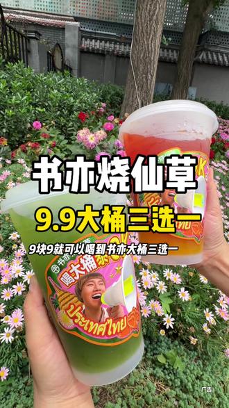 9.9拿下大桶3选1,泰清凉系列卖几杯送几个发夹,真的是太划算了,#书亦泰式柠檬茶 #书亦烧仙草 #书亦超有料 #520心动美食#这一口为浪漫助攻