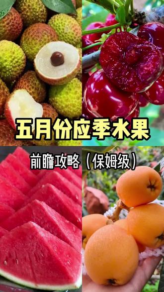 5月份应季水果推荐,不踩雷的应季水果 #水果 #水果推荐 #水果自由 #应季水果 #新鲜水果