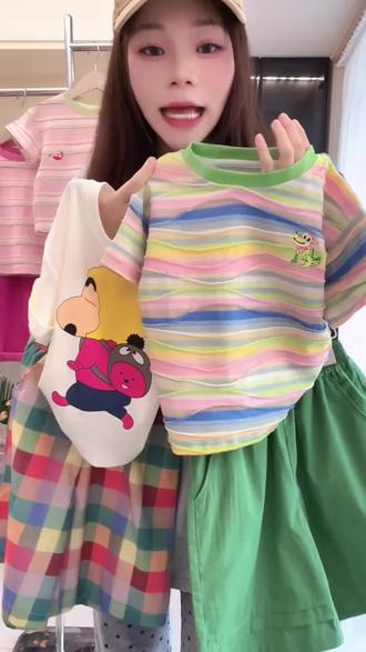 女童短袖t恤夏款2026新款夏季女孩薄款鳄鱼上衣儿童夏装#短袖T恤 #夏季新款#潮牌童装#好物推荐🔥#夏季洋气童装