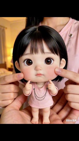 豆包一键生成可爱萌娃效果,是不是很有意思!你也操作起来!#豆包ai #豆包p图已经nextlevel了 #豆包生成萌娃