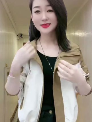 2025春秋新款撞色拼接冲锋衣外套女短款小个子连帽女装上衣外套#减龄显瘦穿搭 #休闲百搭 #新款时尚女装 #休闲减龄穿搭 #穿出自信穿出美丽