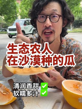 阿拉善沙漠种植出来的蜜瓜,肉厚汁甜,甜而不腻,香气十足,环境保护者种植的,安排,好吃又放心!#阿拉善蜜瓜 #沙漠蜜瓜 #沙漠蜜瓜金红宝 #强烈推荐 #好吃到停不下来