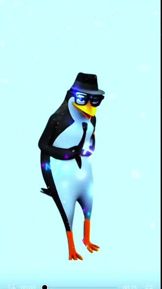 #有趣的创意 #动漫动画 企鹅热舞蹈🍀🍃🍁🌱