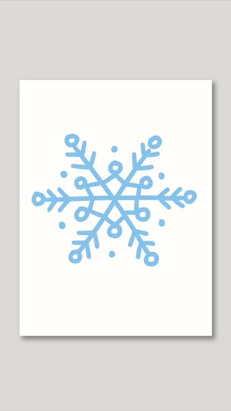 15秒教你画小雪花 #雪花 #下雪了 #画画教程 #我要上热门🔥🔥