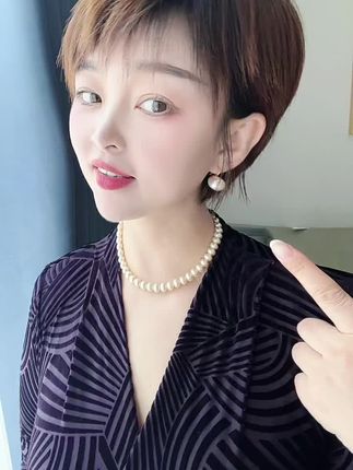 这款珍珠耳坠真的巨好看!买暖白色!
