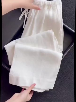休闲 天丝亚麻裤