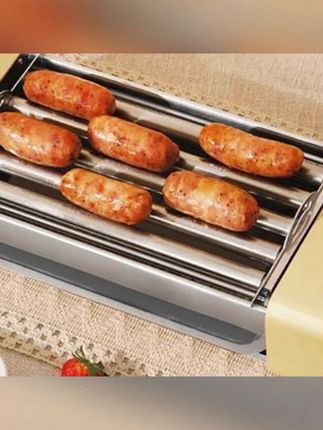 #郝劭文 推荐 #电烧烤盘 #烤肠机 #热狗机 #自动热狗机金正烤肠机家用小型宿舍全自动热狗机多功能三合一电烧烤盘架香肠