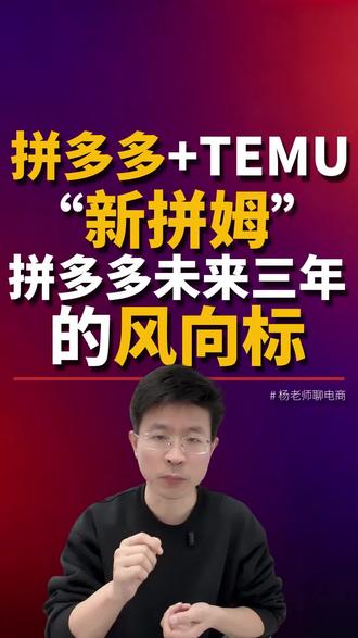 新拼姆:拼多多+TEMU,未来三年再造一个拼多多 #电商 #拼多多 #TEMU #新拼姆 #电商创业