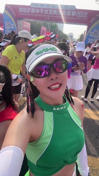 2026年新年第一跑,广州增城女子半程马拉松,安全完赛啦!信号不给 ,在6公里就下播啦,下一站,1.3顺德容桂马拉松我们不见不散啊❤️#粤港澳大湾区女子半程马拉松#2026粤港澳大湾区女子半程马拉松#大湾区女子半马#女子马拉松#增城