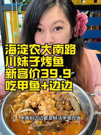 海淀农大南路川妹子39.9吃甲鱼和边边#附近美食#美食 #深夜蚝门食堂 #食物主义北京站 #寻味烟火气