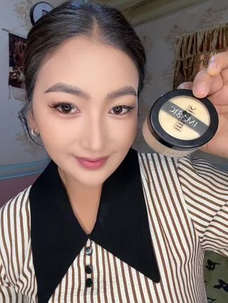 #散粉推荐 #不卡粉不脱妆 #美女