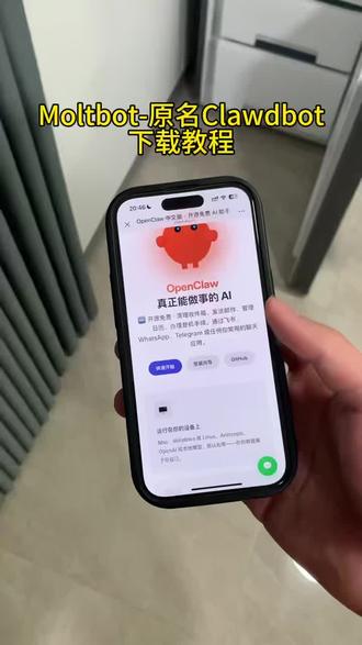 《小杰大全》Moltbot原名Clawdbot下载教程#moltbot #clawdbot #Clawdbot #苹果手机
